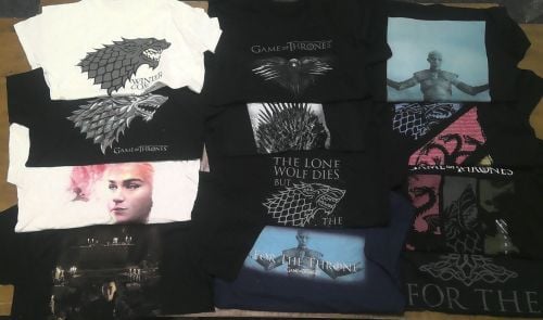 20 game of thrones t shirt