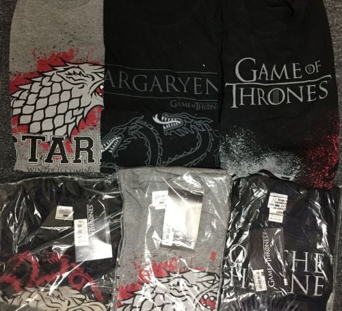 New Product 50 new styles flat packed game of thrones t shirt NEW STOCK jus