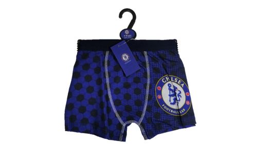 18 Boy's Single Hanger Pack Official Licenced Chelsea FC Boxers/Trunks
