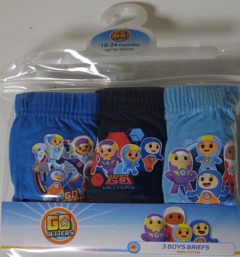 18 boys official go jetters 3 pack briefs  £1.30