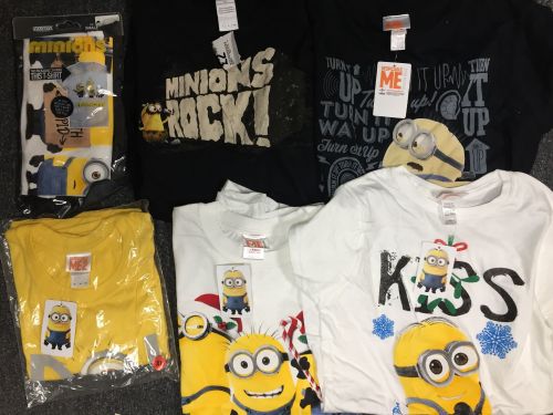 New Product 85 mens and ladies minions t shirts just 85p each