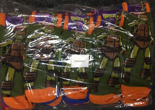 New Product 10 4 pack official teenage mutant ninja turtles socks just £1.5