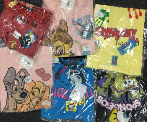 New Product 68 ladies character t shirts just £1.00 each