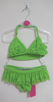 11 Girl's Apple Green Lulu Rio Bikini LRX1008 NOW £3.25.New price £2.65.