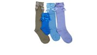 100 mixed girl's long socks 60p MANY more colours