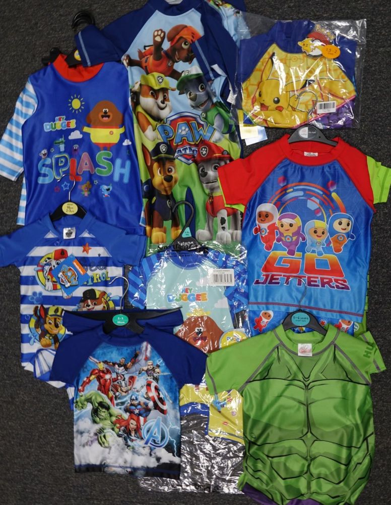 New Product 29 boys sun safe swim siuts just £2.50 each