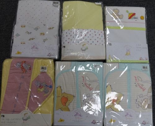 New Product 11 mothercare 2pack cot sheets and cott bed sheets and curtains