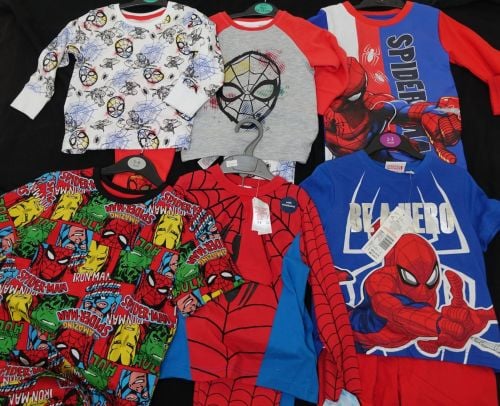 New Product DEAL 22 mixed spider-man pyjamas x store just £2.50 each