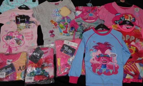New Product 33 mixed x store trolls pyjamas just £2.50 each