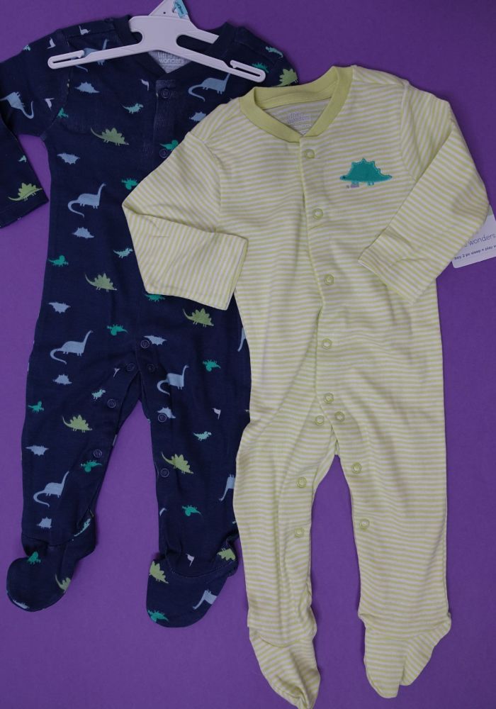 New Product 10 little wonders baby 2 piece romper sleepsuit  just £2.65 eac