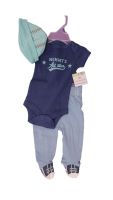 10 little wonders baby 3 piece sets hat body vest and leggings just £2.50 each.SY7843.FOR 1 WEEK ONLY £2.00