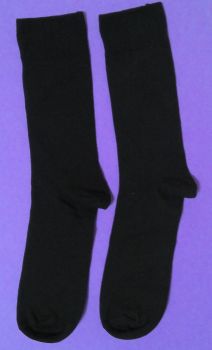 12 Pairs of  Black Socks size 7-8 No Tags 30p