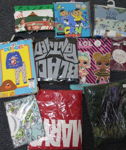 New Product 19 mixed character pyjamas just £2.75 each