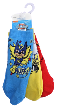 24 Paw Patrol 3 Pack Socks RATIO 1/11/10/2. ONLY £1.25 per pack.