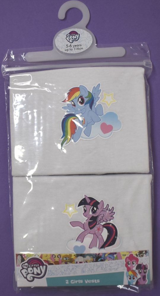18 Girl's My Little Pony 2 Pack Vests