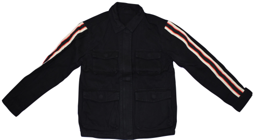 11 Ex Store Black Cotton Military Style Jackets