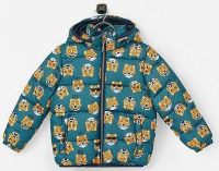 12 Ex Store Padded Green Cat Print Jackets