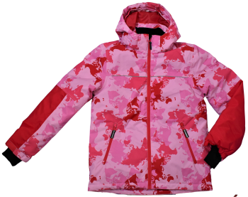 12 Ex Store Padded Printed Pink Ski Jackets .ONLY £6.50