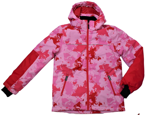 12 Ex Store Padded Printed Pink Ski Jackets