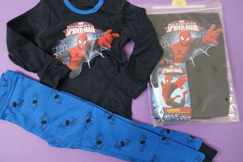 New Product 21 x store spiderman thermal pyjamas just £2.50 each