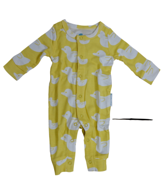 13 Baby Bamboo Yellow Rompers In Gift Boxes
