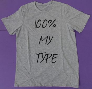 12 Love Island Unisex T-Shirt 100% My Type Small,  Medium, Large and XL