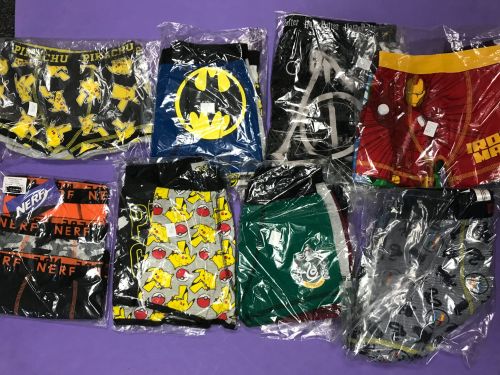 New Product 47 mixed character 3 pack boxers trunks just £2.50 each LAST LO
