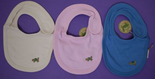 12 Organic Cotton Bibs