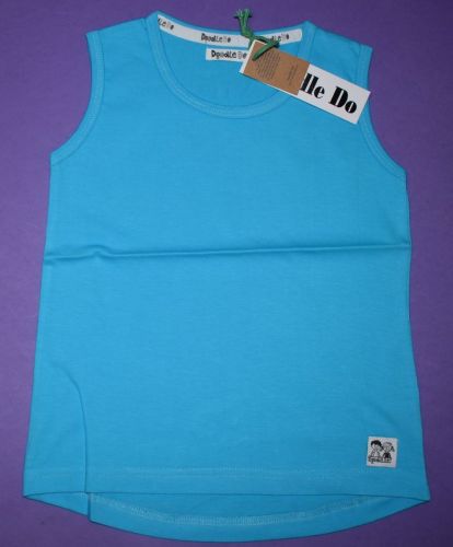 8 Ex Store Woven Organic Cotton Blue Vest Tops