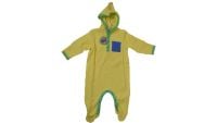11 Organic Cotton Yellow Hooded Romper/Babygrows GN0010.NOW £2.00