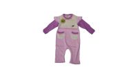 12 Organic Cotton Long Sleeved Pink Rompers,GN0002.NOW ONLY Â£2.00.