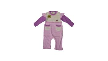 12 Organic Cotton Long Sleeved Pink Rompers,GN0002.NOW ONLY £2.00.