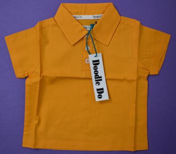 4 Boy's/Girl's Yellow Organic Cotton Shirts