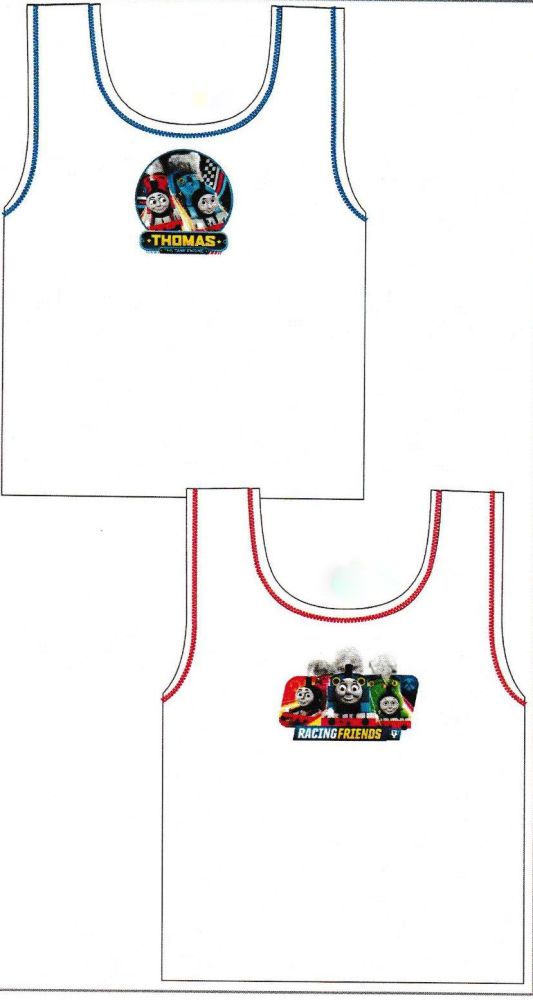 18 Boy's Thomas the Tank Engine 2 Pack Vests £1 a Pack