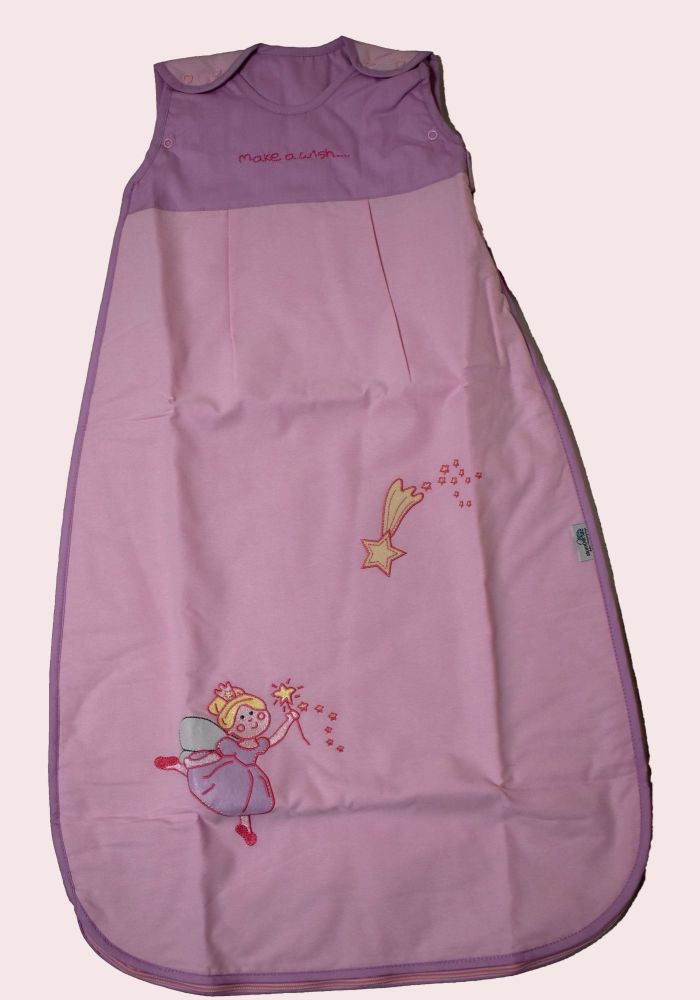 12 make a wish fairy pink/purple sleeping bags just £2.00 each 2.5 tog 6-18m STOCK CLEARANCE