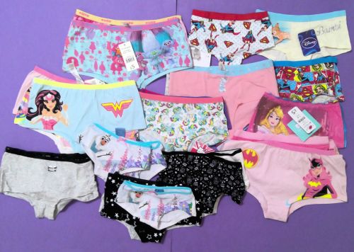 44 Girls Loose Short Brief  Assorted Styles and Sizes  40p 