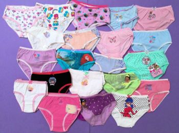 97 Girls Loose Brief  Assorted Styles and Sizes  35p 
