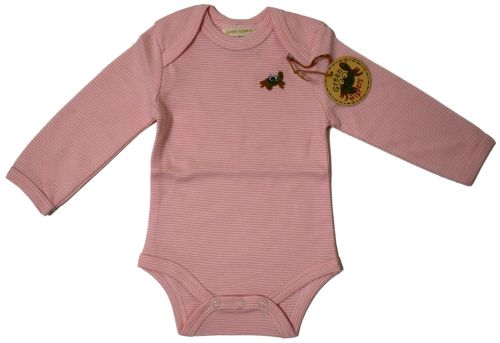 12 Baby Organic Cotton Pink Striped Long Sleeved Bodyvests/Bodysuits £1.25 