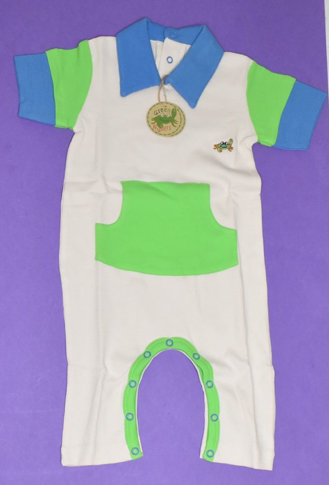12 Baby Organic Cotton Rompers GN0008