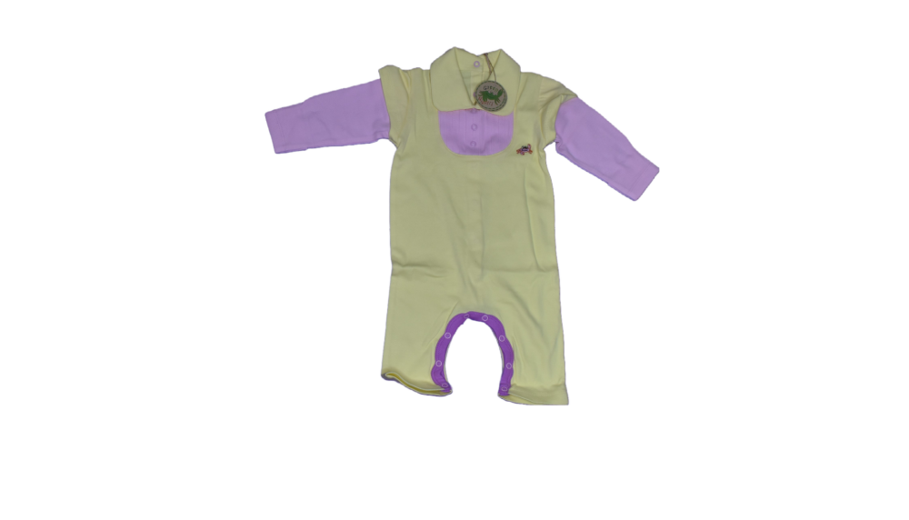 12 Baby Organic Cotton Pink & Lemon Rompers, Now Just £1.30!