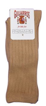 6 long cotton beige socks just 60p a pair age 7-8