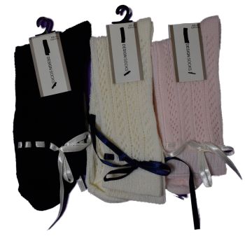 1000 Ladies EX Store Ankle Socks with Ribbon