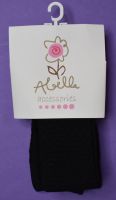 15 Baby Girls Black Textured Tights  Abella ABX1004 BLACK NOW ONLY 65P