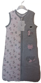 8 Baby Cotton Bebe Bonito Sleeping Bags 2.5 TOG Forest Friends Pink DBC74A