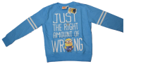 5 Minions Blue Sweatshirts.rrp £12.99.Our price £2,00 each