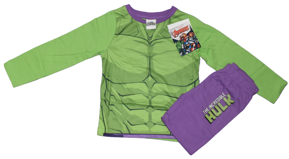 13 Boy's Hulk Long Pyjamas
