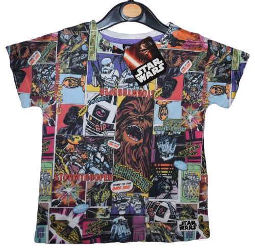 13 Boy's Star Wars Sublimated Front T Shirts