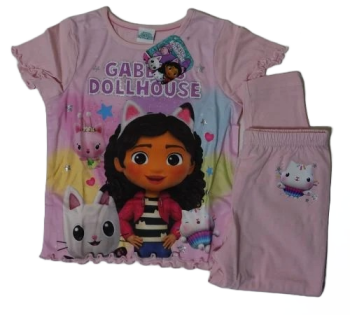 12 Gabby's Dollhouse SHORT SLEEVE Long Leg Pyjamas 2 years up to 6 years