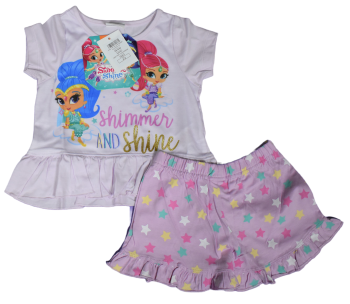 12 Girl's Shimmer & Shine Short Pyjamas