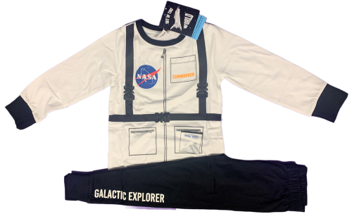 11 Boy's NASA Long Pyjamas Age 4-5